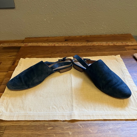 Madewell Blue Suede Loafers Slip-Ons - Picture 6 of 10